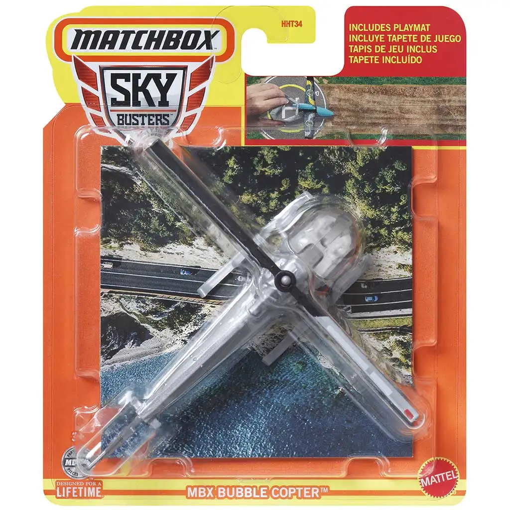 Matchbox: SkyBusters - MBX Bubble Copter™ модел 1/64 - Mattel изображение 1