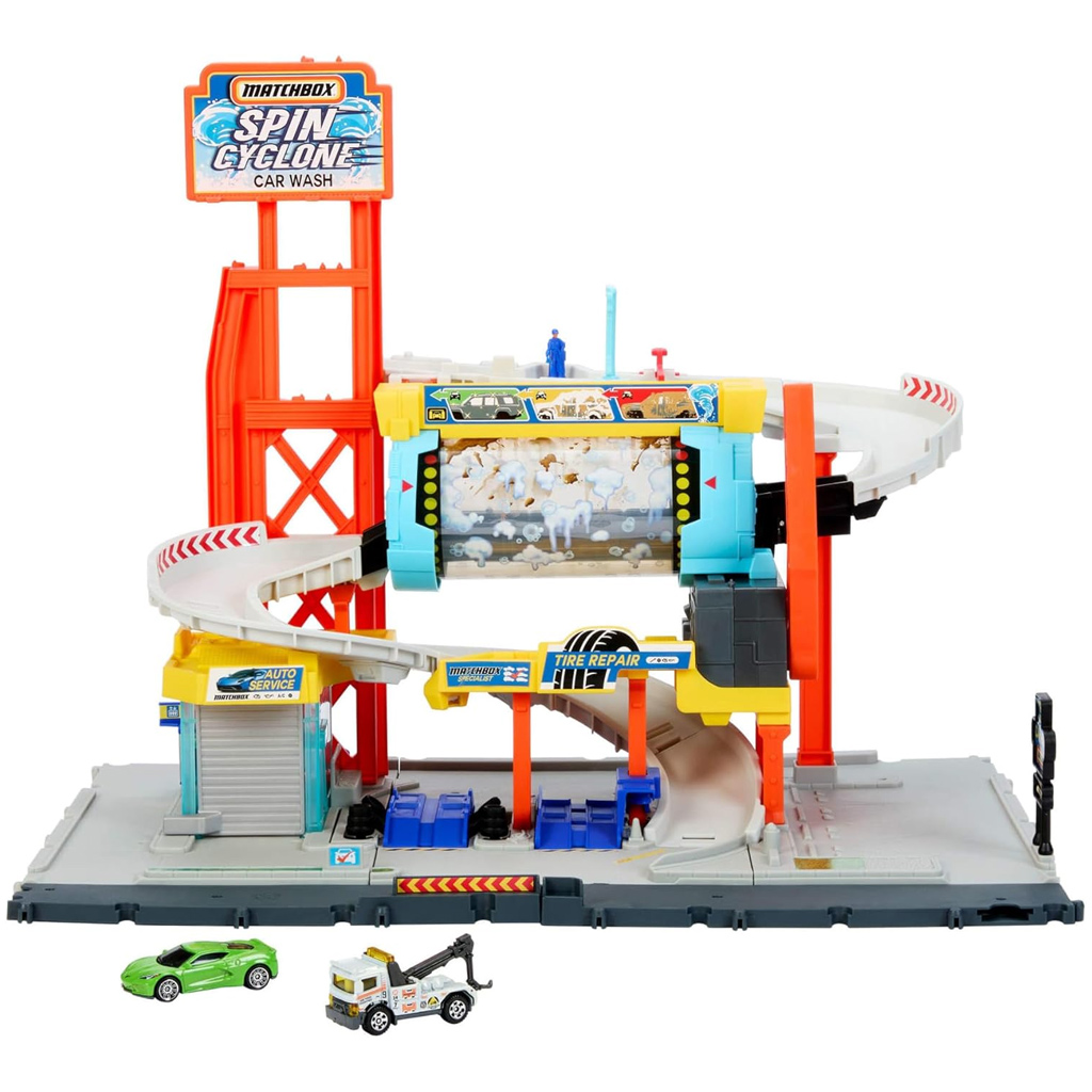 Matchbox: Spin Cyclone автомивка писта комплект – Mattel изображение 2