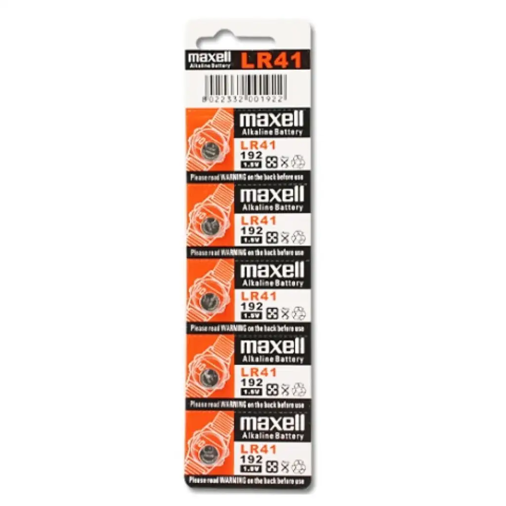 Maxell: Алкална батерия LR41 1.5V 10бр. опаковка с блистер изображение 1