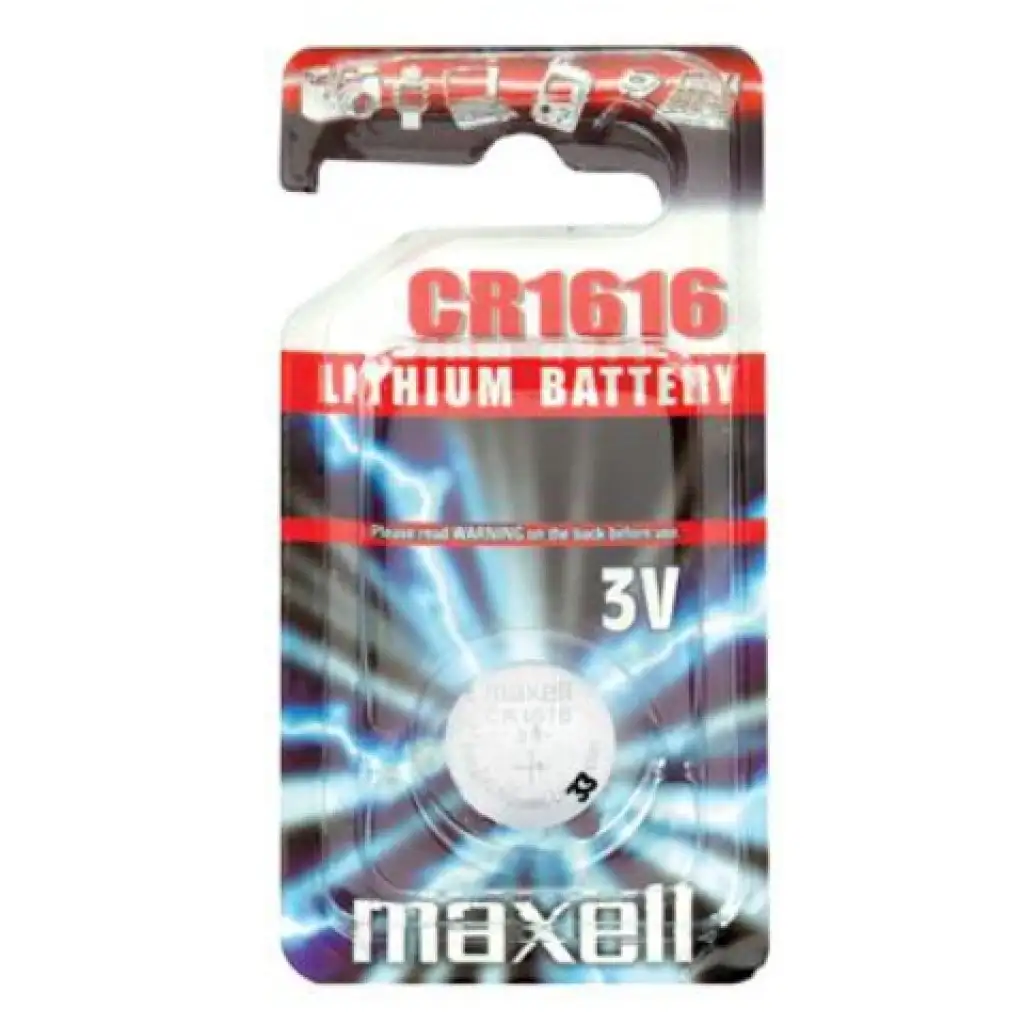 Maxell: Алкална литиева батерия CR1616 1бр. в блистерна опаковка изображение 1