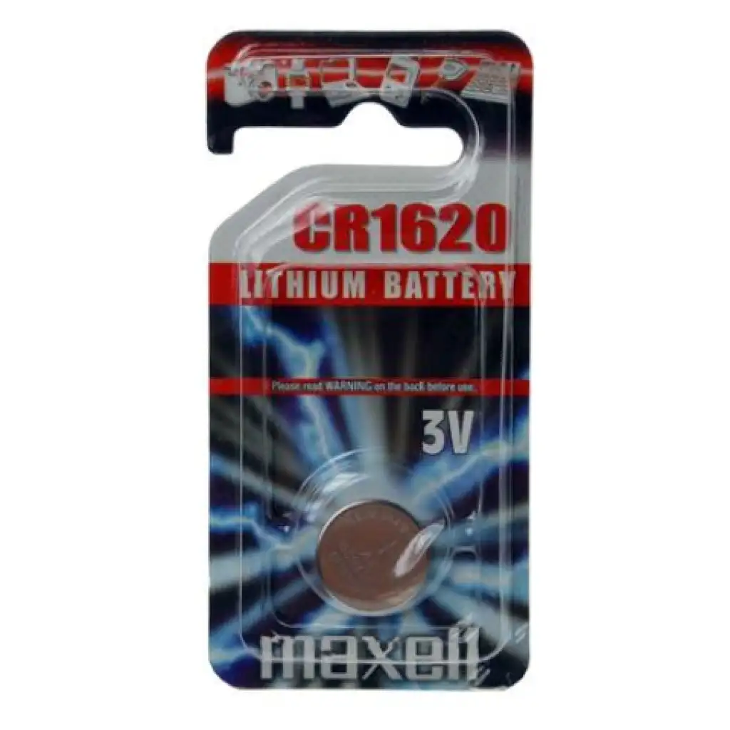 Maxell: Алкална литиева батерия CR1620 1бр опакована в блистер изображение 1