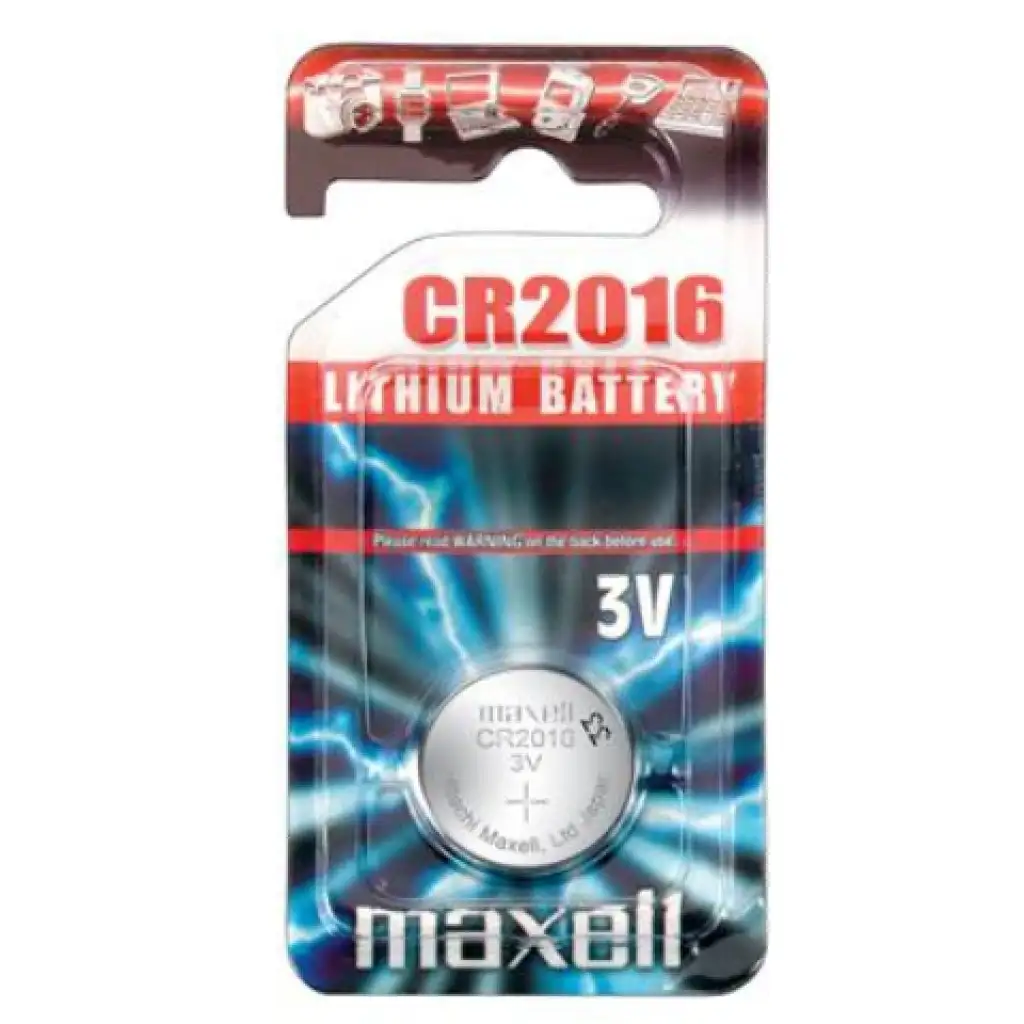 Maxell: Алкална литиева батерия CR2016 1бр. в блистерна опаковка изображение 1