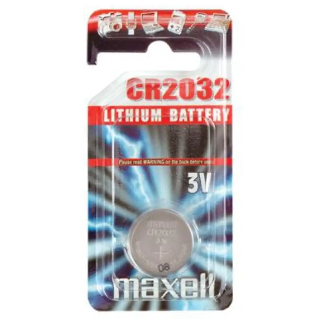 Maxell: Алкална литиева батерия CR2032 1бр. в блистерна опаковка изображение 1