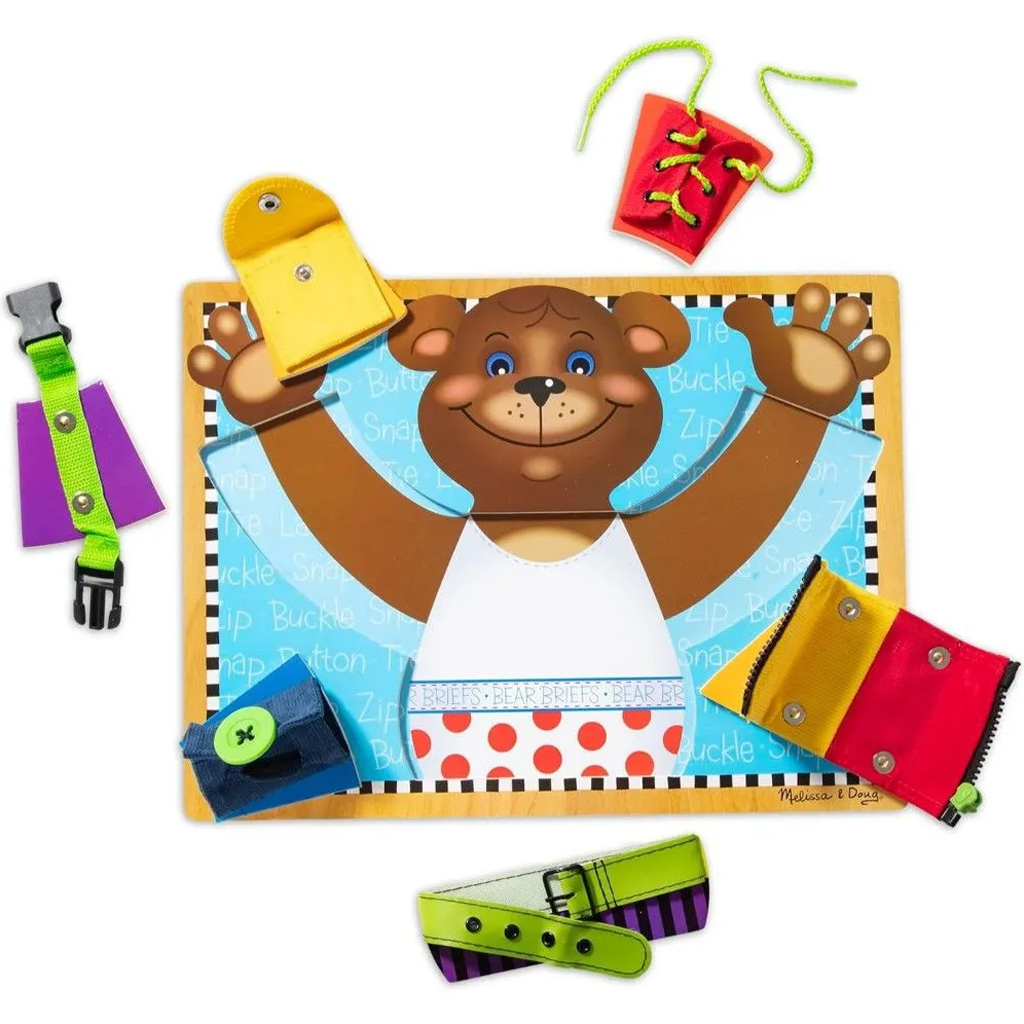 Мечешки основни умения дървена дъска за развитие на умения - Melissa & Doug изображение 2