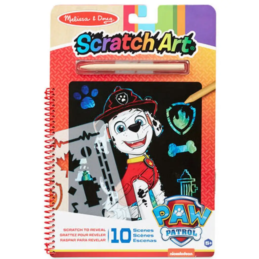Melissa & Doug: Патрул на лапите Маршал картина-скреч креативна игра изображение 1