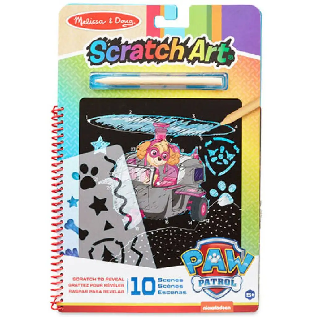 Melissa & Doug: Патрул на лапите Скай картина с драскане креативна игра изображение 1