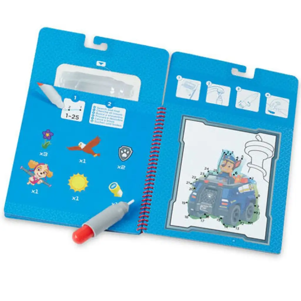 Melissa & Doug: Патрулата на пауните Чейс рисуване с вода креативна игра изображение 2