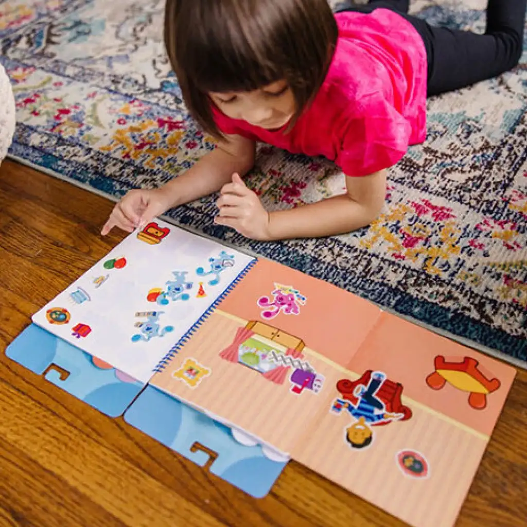 Melissa & Doug: Синьо многоразово стикерно тефтерче изображение 3