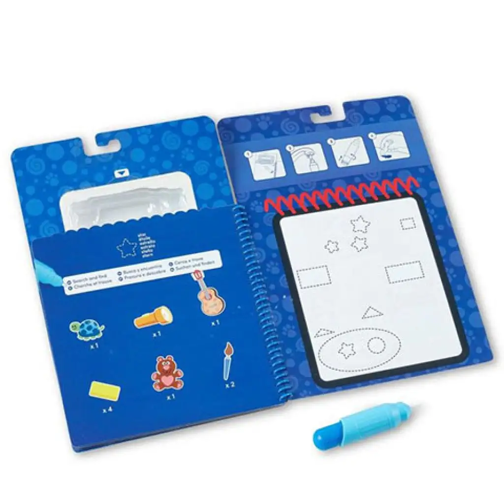 Melissa & Doug: Синьо рисуване с форми с вода креативна игра изображение 2