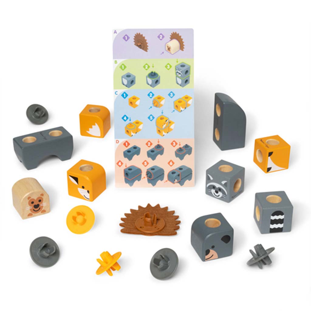 Melissa&Doug: Blockables - Горски животни дървен комплект за игра - Spin master изображение 2