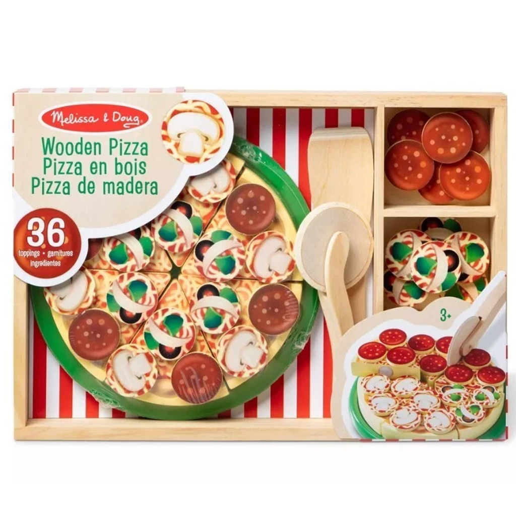 Melissa&Doug: Дървен комплект за пица парти - Spin Master изображение 1