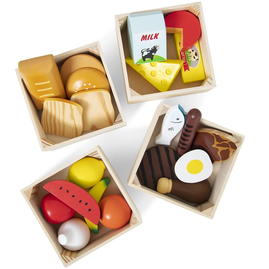 Melissa&Doug: Хранителни продукти в дървени кутии - Spin Master изображение 3