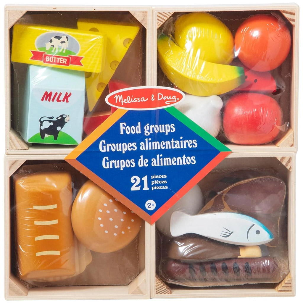Melissa&Doug: Хранителни продукти в дървени кутии - Spin Master изображение 1