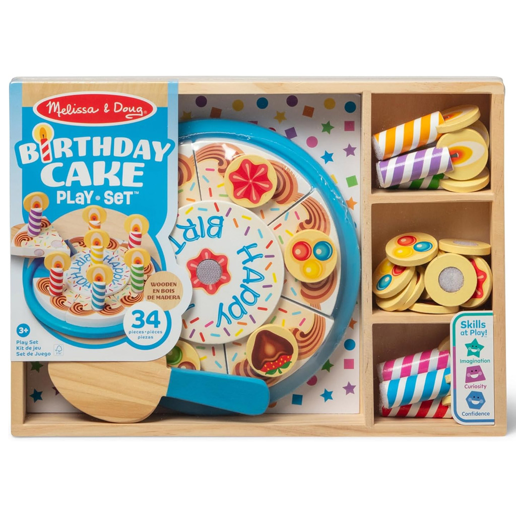 Melissa&Doug: Играчка комплект за рожден ден от дърво - Spin Master изображение 1