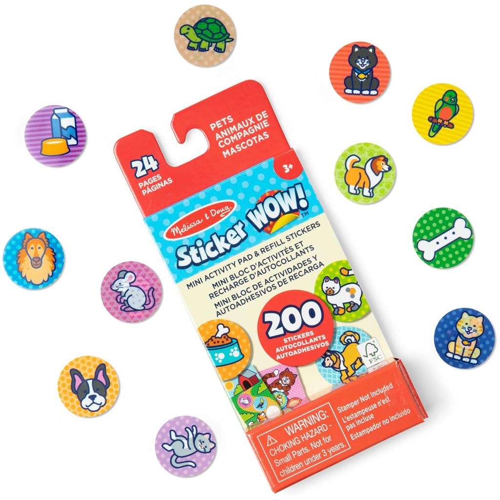 Melissa&Doug: Mini Sticker Wow! - Животни - Spin Master изображение 2