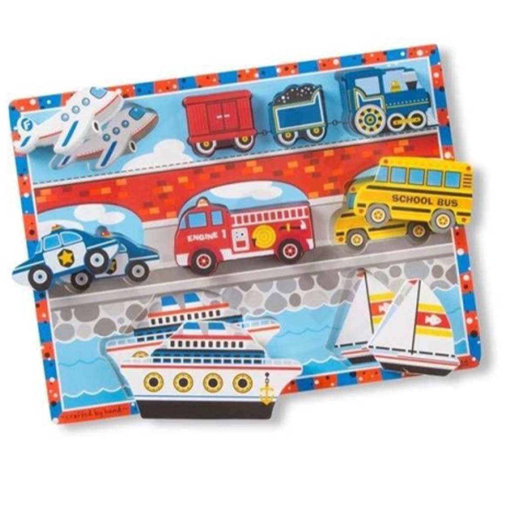 Melissa&Doug: Пъзел с превозни средства - Spin Master изображение 1