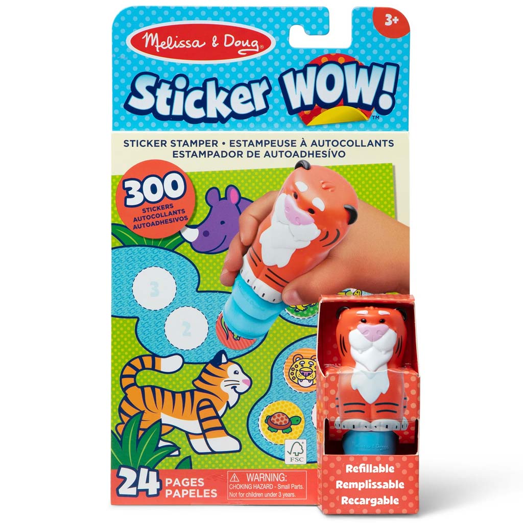 Melissa&Doug: Sticker WOW! Стикер печат – Тигър – Spin Master изображение 1