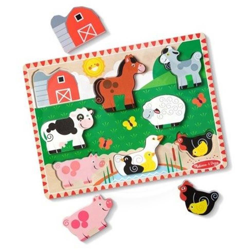 Melissa&Doug: Животински пъзел - Ферма - Spin Master изображение 1