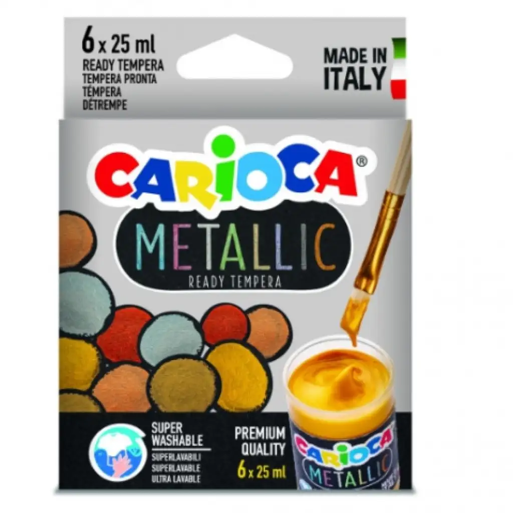Металически комплект темпери 6бр - carioca изображение 1