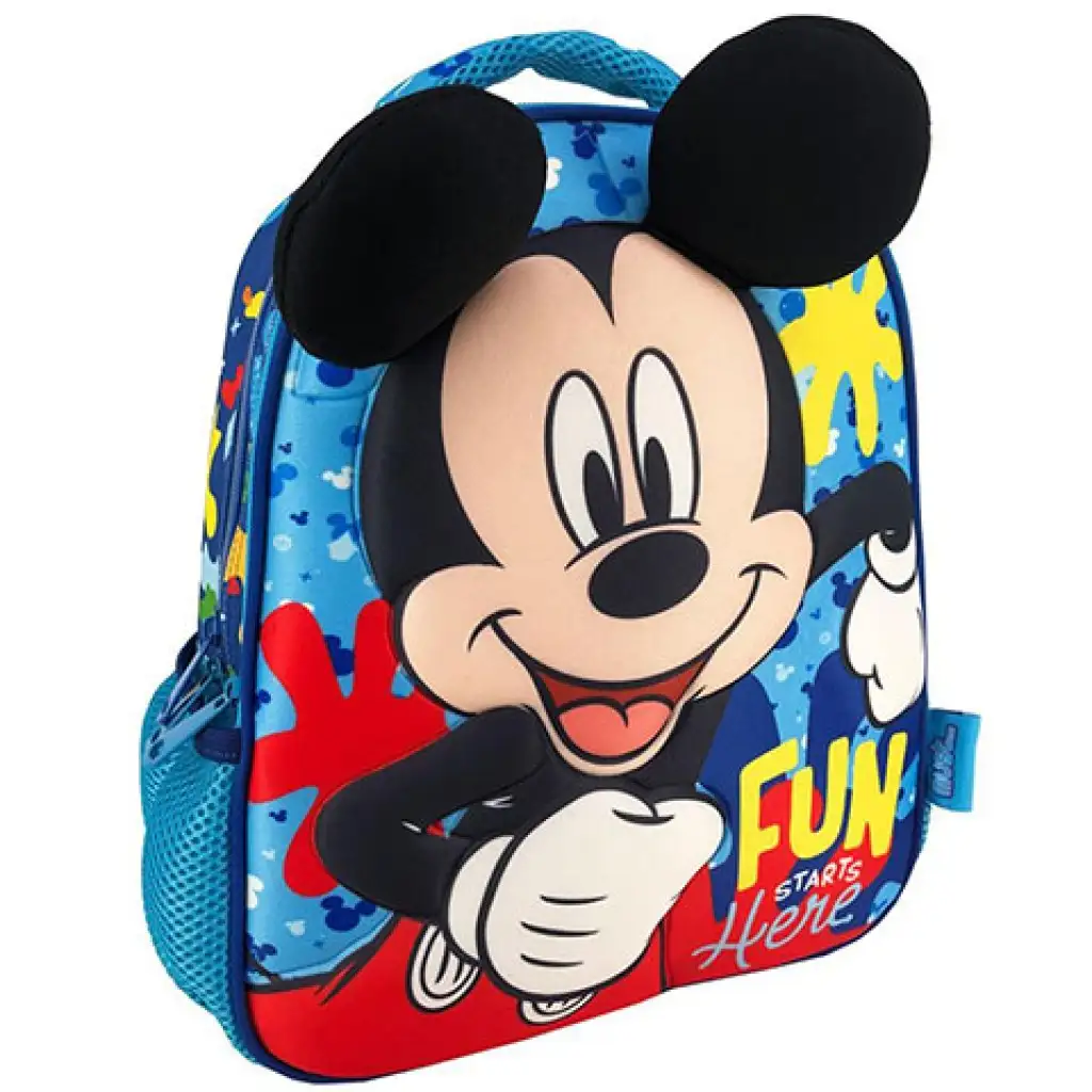 Мики Маус Fun Starts Here 3D шарен детски ранец 27x10x31см изображение 1