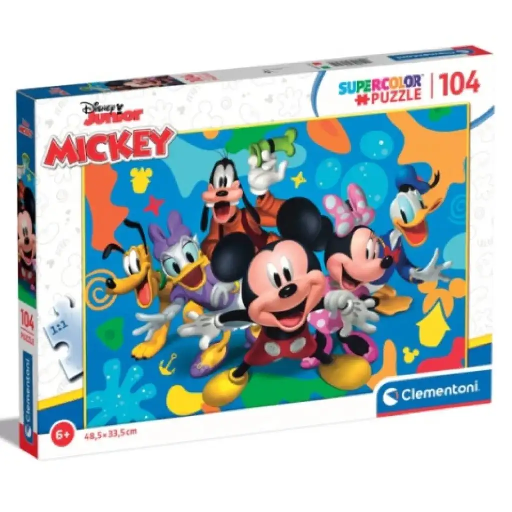 Мики Маус и приятелите му Supercolor 104 части пъзел - Clementoni изображение 1