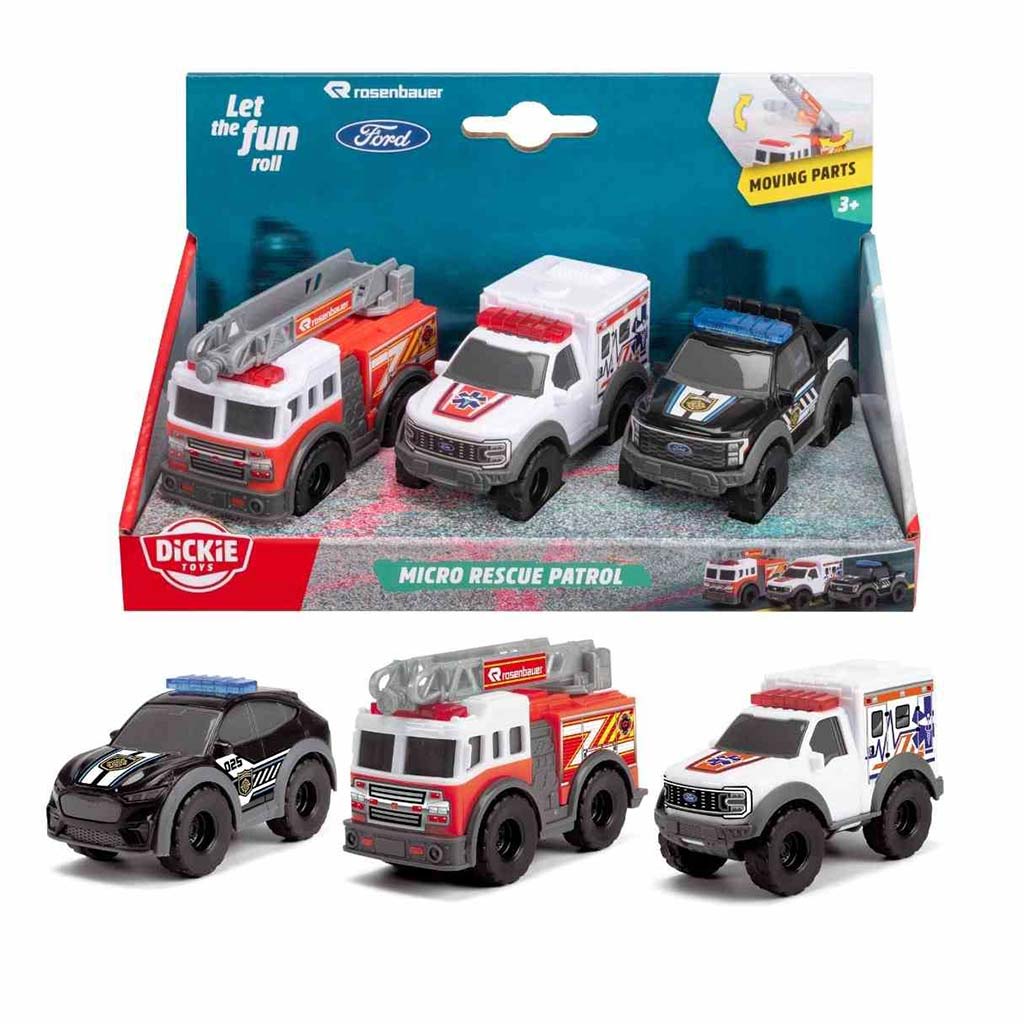 Микро спасителни превозни средства в различни варианти 1/64 - Dickie Toys изображение 2