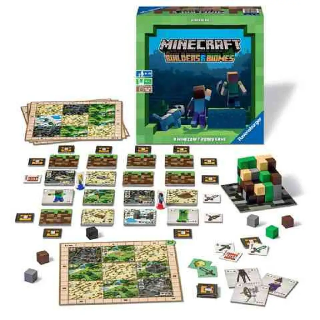 Minecraft: Builders & Boimes настолна игра - Ravensburger изображение 2