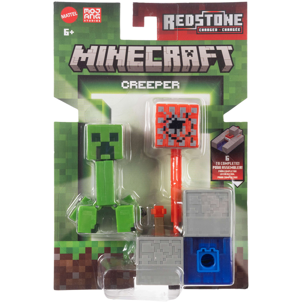 Minecraft: Creeper фигура с TNT изстрелващо устройство - Mattel изображение 1