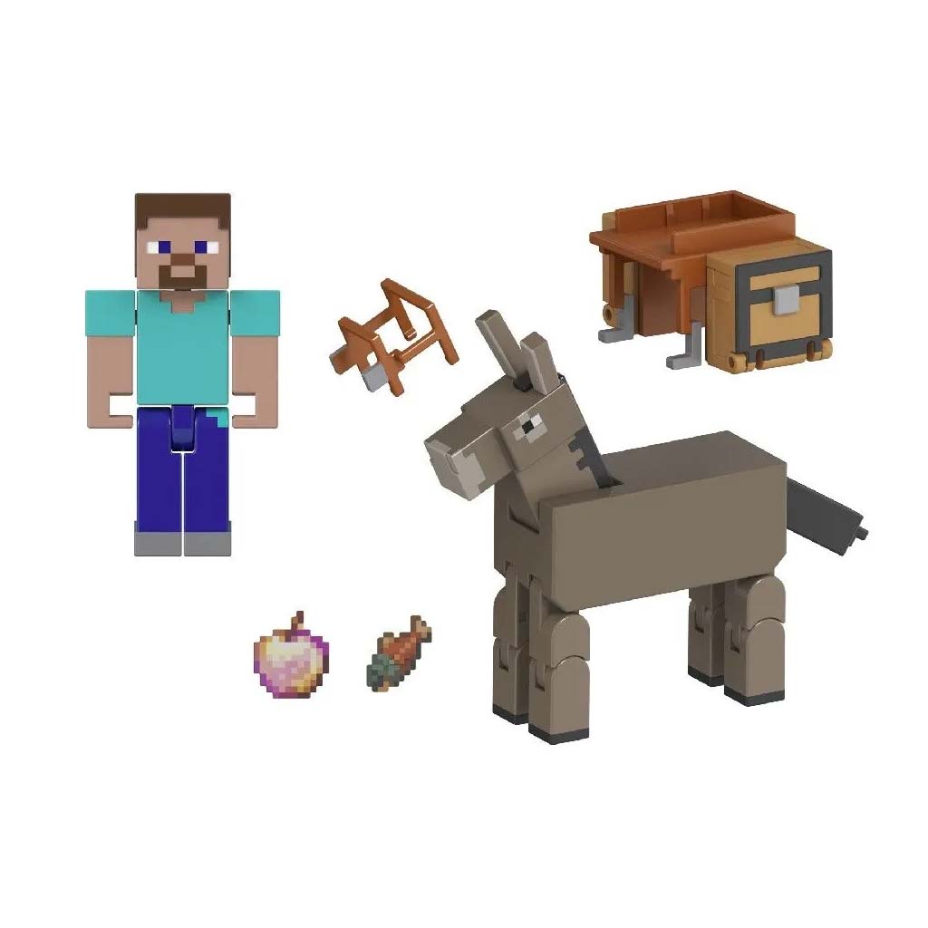 Minecraft: Фигура комплект на Стив и Магаре - Mattel изображение 2