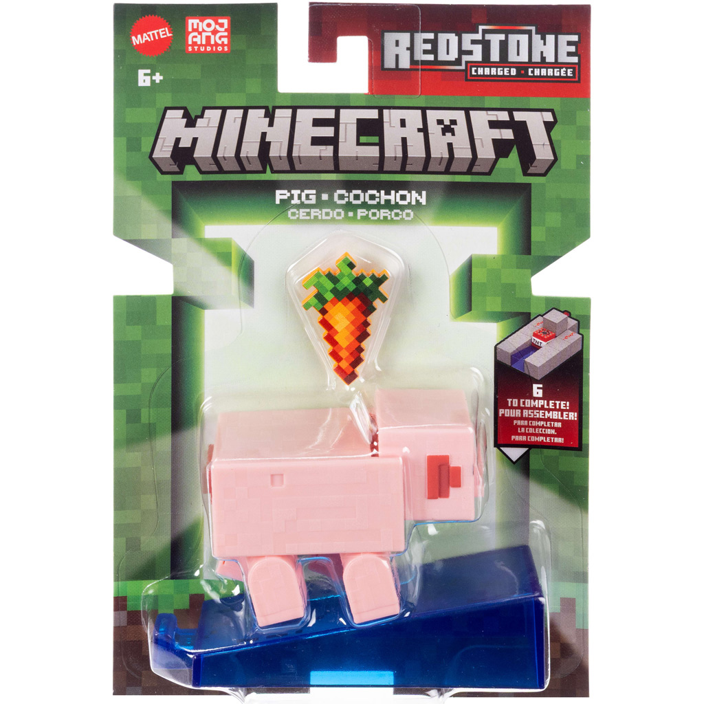 Minecraft: Фигура на прасе с аксесоари - Mattel изображение 1