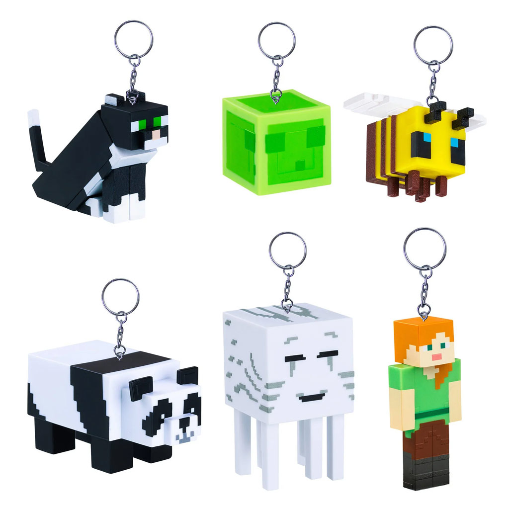 Minecraft изненада ключодържател фигура в различни варианти - 1бр изображение 2