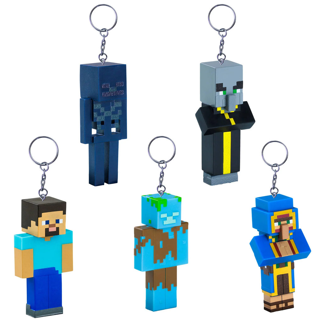 Minecraft изненада ключодържател фигура в различни варианти - 1бр изображение 5