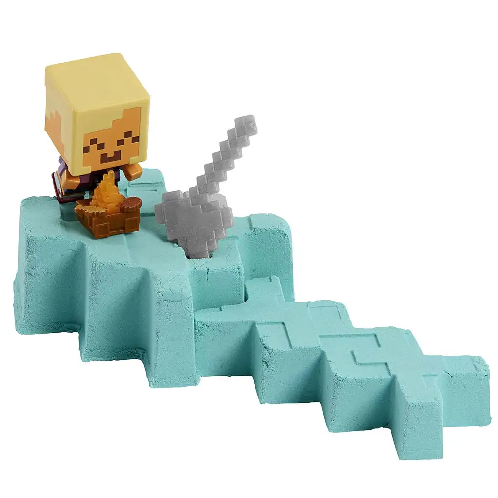 Minecraft: Разкритие Златисто руса Корабна минифигура в жълт мечообразен контейнер - Mattel изображение 2