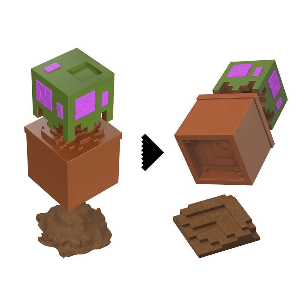 Minecraft Reveal минифигура в контейнер - Дъб - Mattel изображение 3