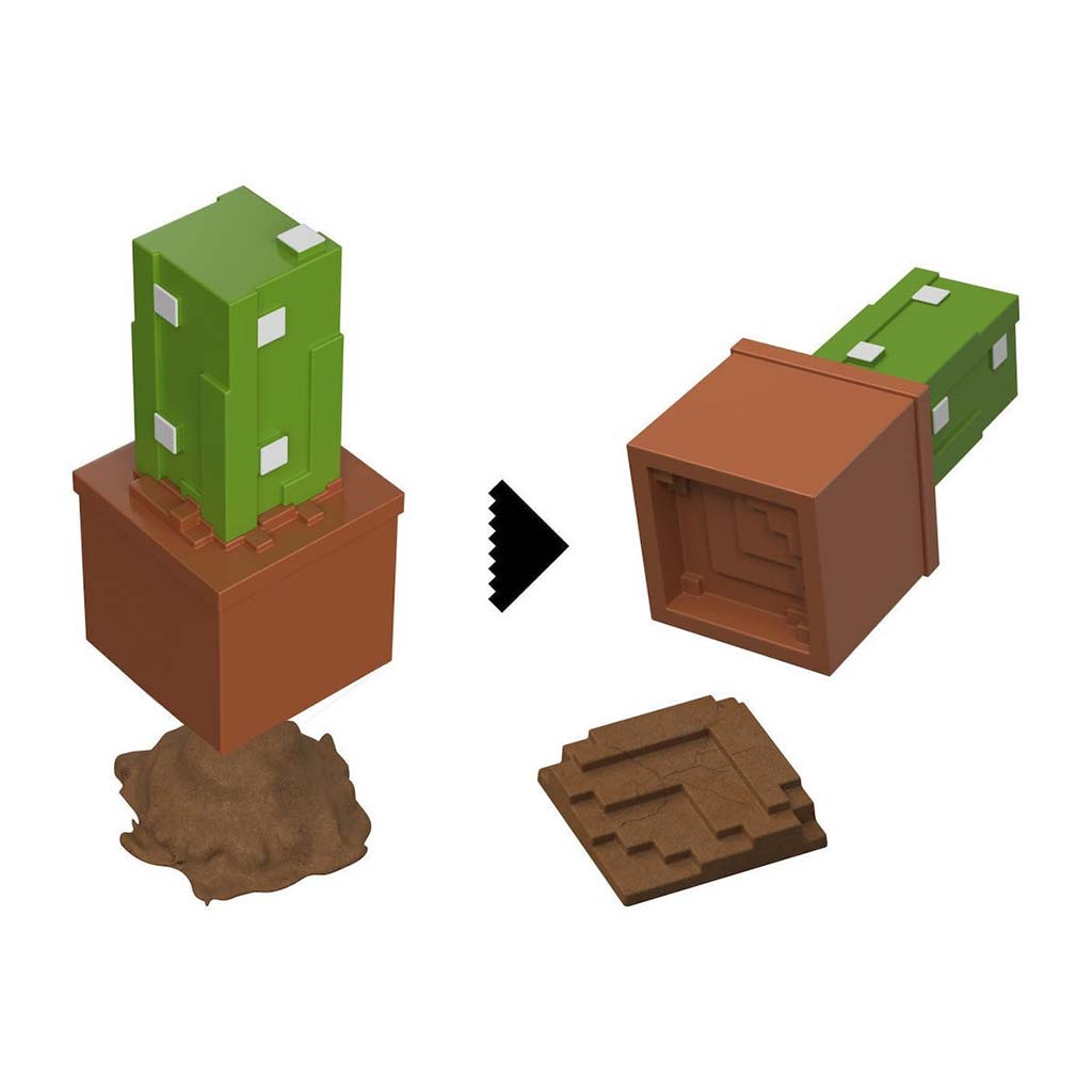 Minecraft Reveal минифигура в контейнер - Кактус - Mattel изображение 3