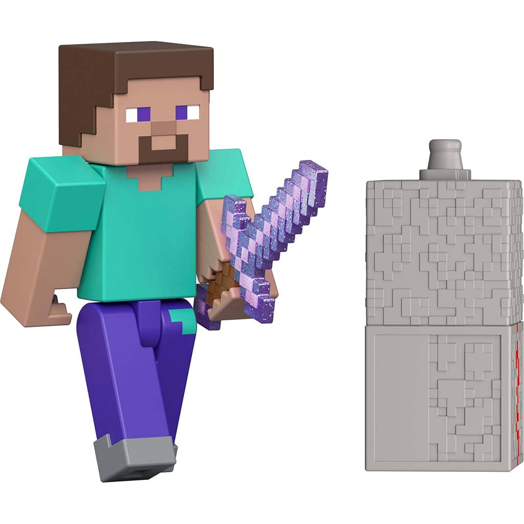 Minecraft: Steve персонаж играчка с аксесоари - Mattel изображение 2