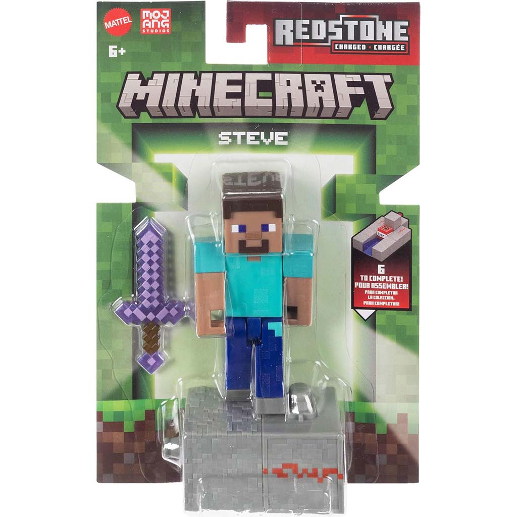Minecraft: Steve персонаж играчка с аксесоари - Mattel изображение 1