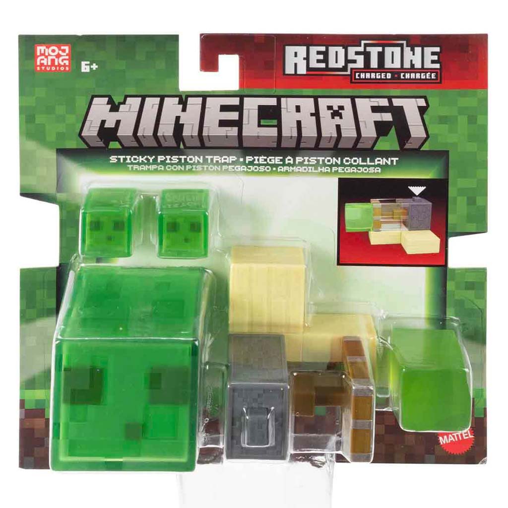 Minecraft: Sticky Piston Trap фигура комплект - Mattel изображение 1