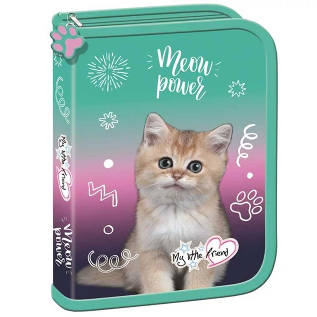 MLF Kitty Party котешки разтегателен несесер PC03 20,5x14x3,5cm изображение 1