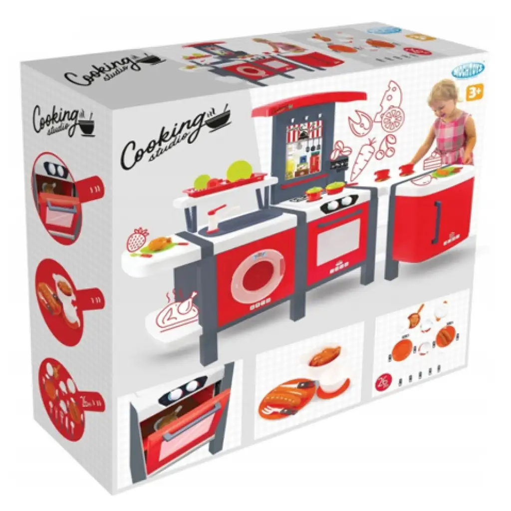 Mochtoys: Кулинарно студио XXL играчка кухня с 28 части аксесоари 141x68x101cm изображение 3