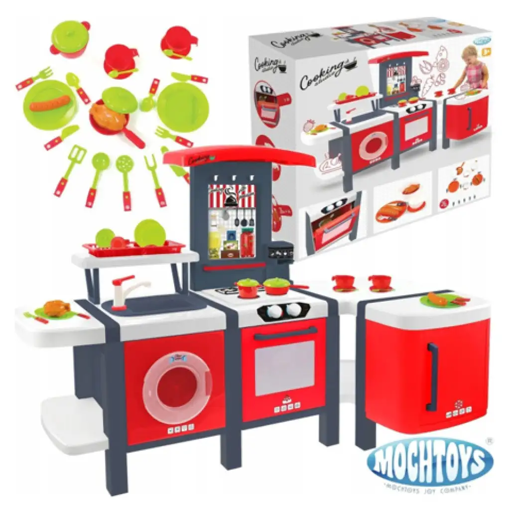 Mochtoys: Кулинарно студио XXL играчка кухня с 28 части аксесоари 141x68x101cm изображение 1