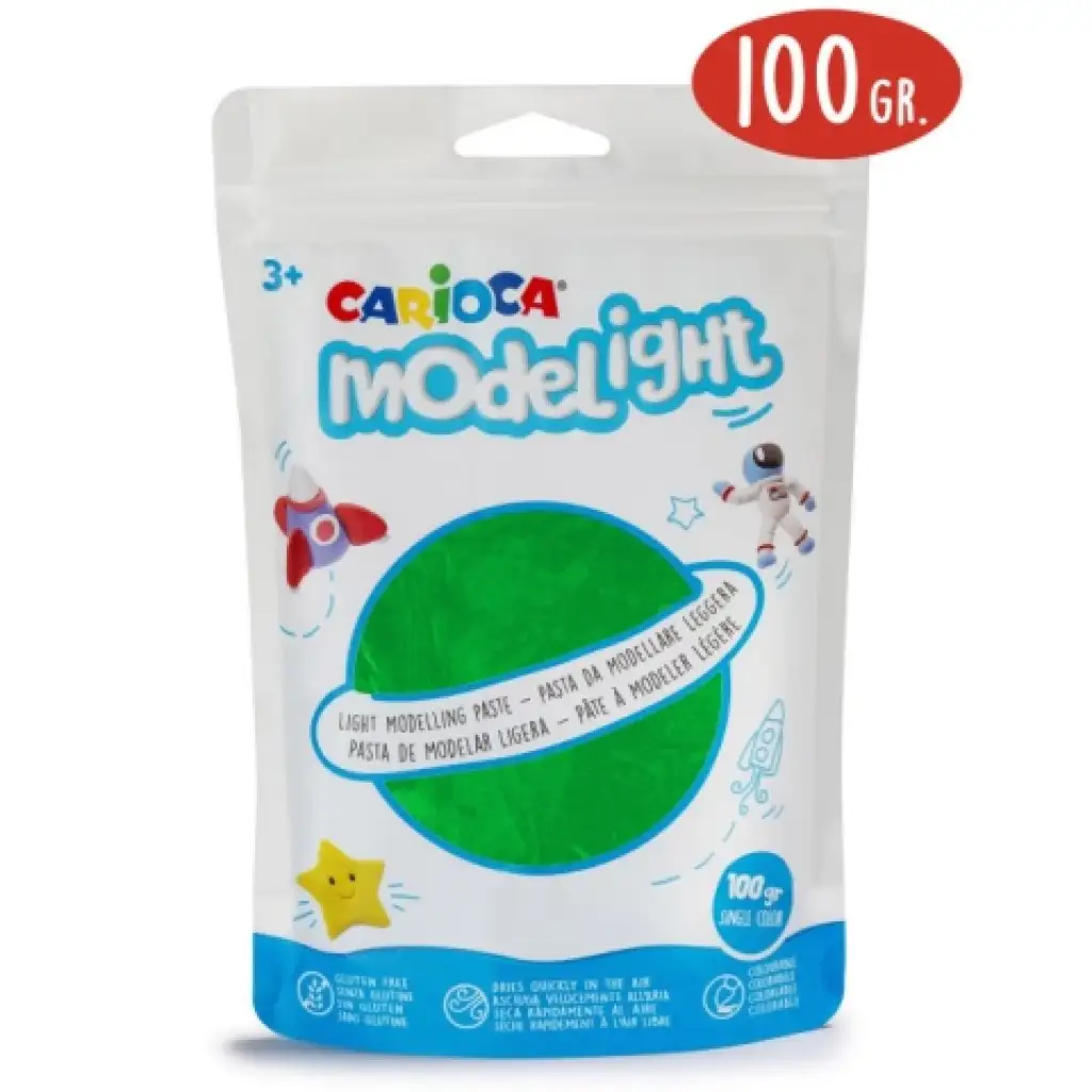 Modelight 100g зелена глина - Carioca изображение 1