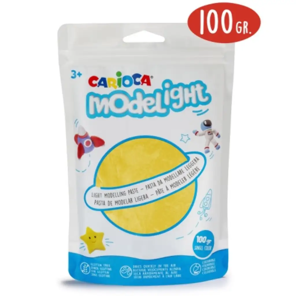 Modelight 100g жълта глина - Carioca изображение 1