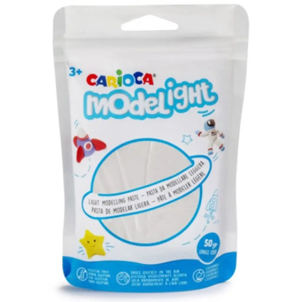 Modelight 50g бяла глина - Carioca изображение 1
