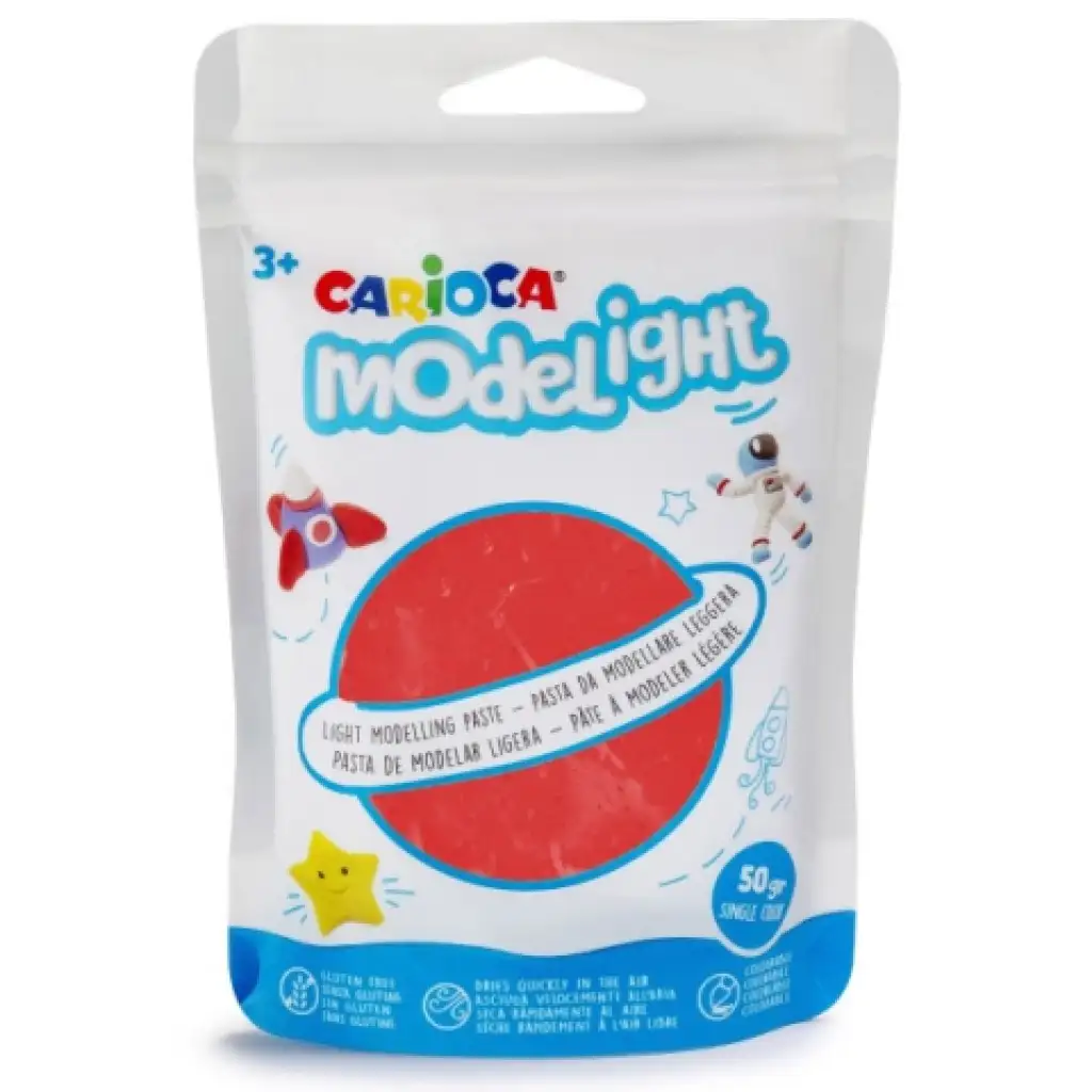 Modelight 50g червена глина - Carioca изображение 1
