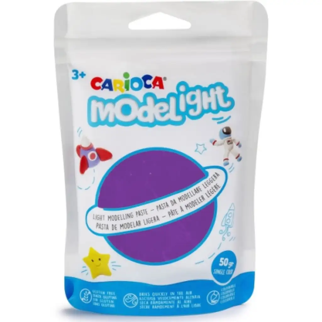 Modelight 50g лилава глина - Carioca изображение 1
