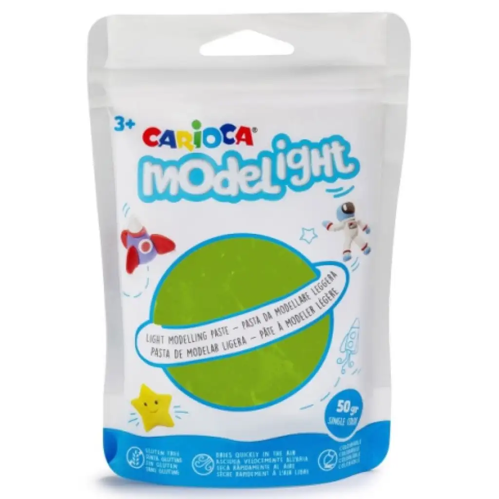Modelight 50g светлозелена глина - Carioca изображение 1