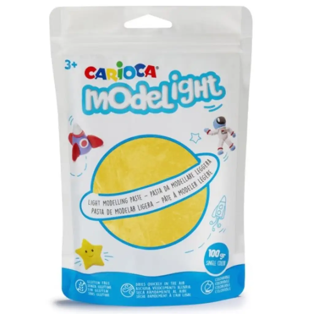 Modelight 50g жълта глина - Carioca изображение 1