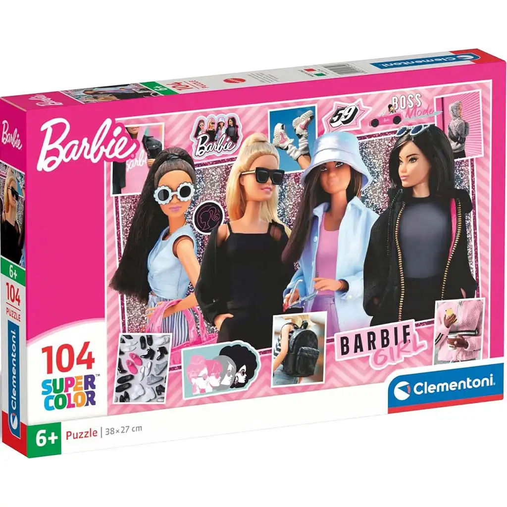 Модерни кукли Барби 104 части Supercolor пъзел - Clementoni изображение 1