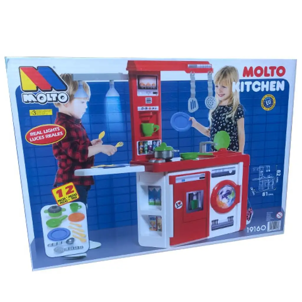 Molto: Игрална кухня комплект с лампа и аксесоари 82x80x28см изображение 1
